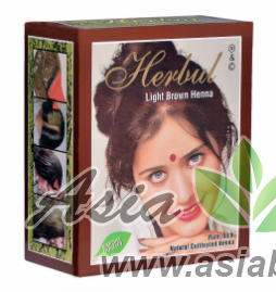 ( 2149 ) Хна для волос " LIGHT BROWN Henna " Индия - светло-коричневый