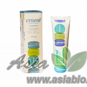 ( 0016 ) Натуральная  зубная паста со вкусом черники " CROENT  " - отбеливающая