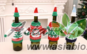 Новогодний набор украшений для бутылок