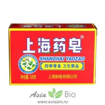 (0908 ) Шанханское красное мыло " Shanghai Yaozao"- псориаз, экзема
