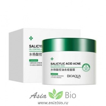 ( 70451 ) Маска - гель  для лица от прыщей и воспалений с салициловой кислотой Bioaqua Salicylicacid Acne Oil Control Mask